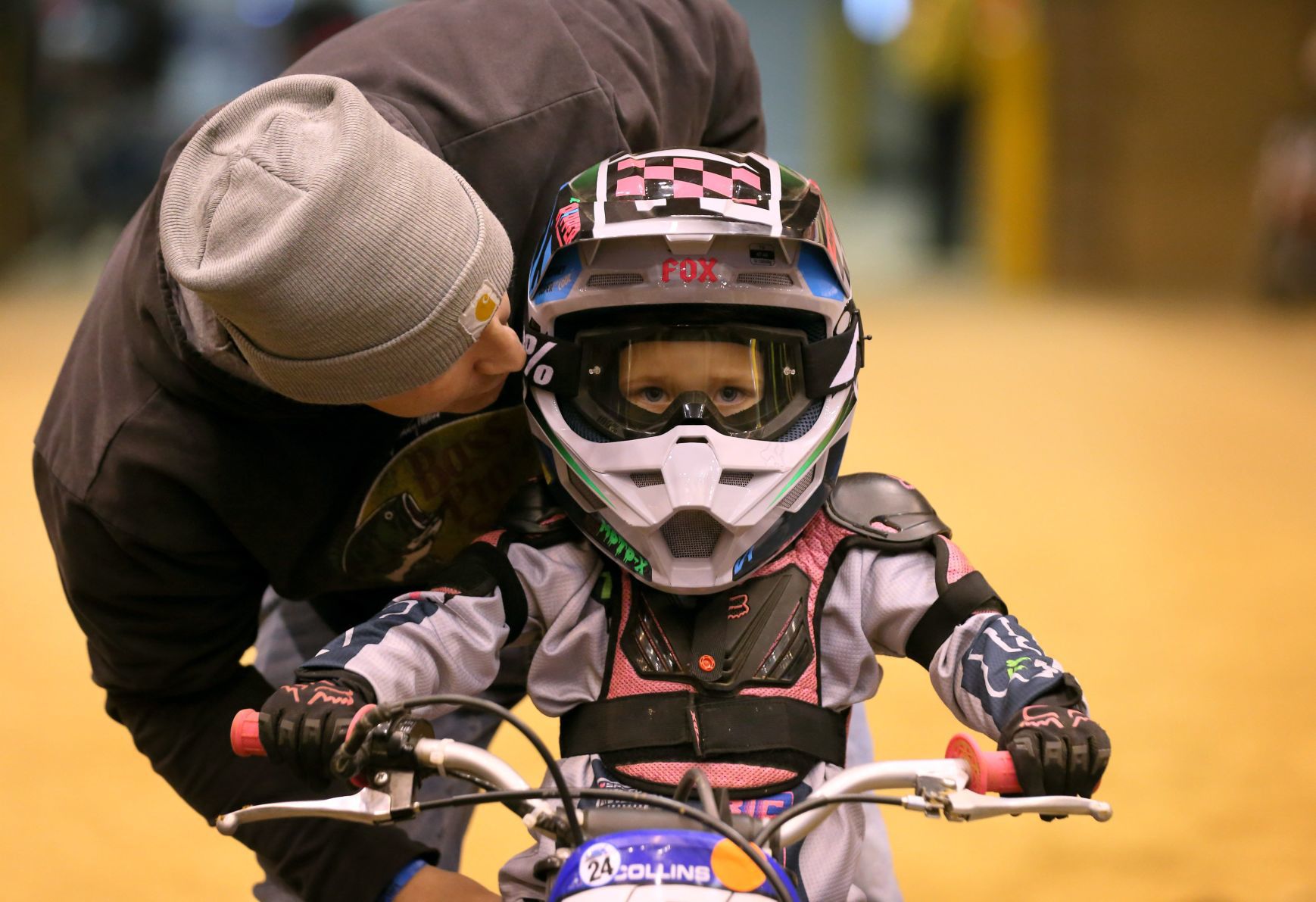 Supercross Futures, 4-year-old girl follows in dad's footsteps